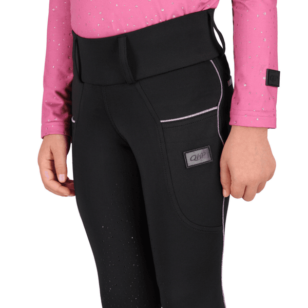 Hovedbilde QHP Riding tights isalyn Junior Full grip 