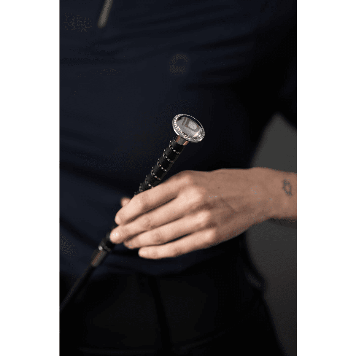 Equipage Rhinestone-dressurpisk