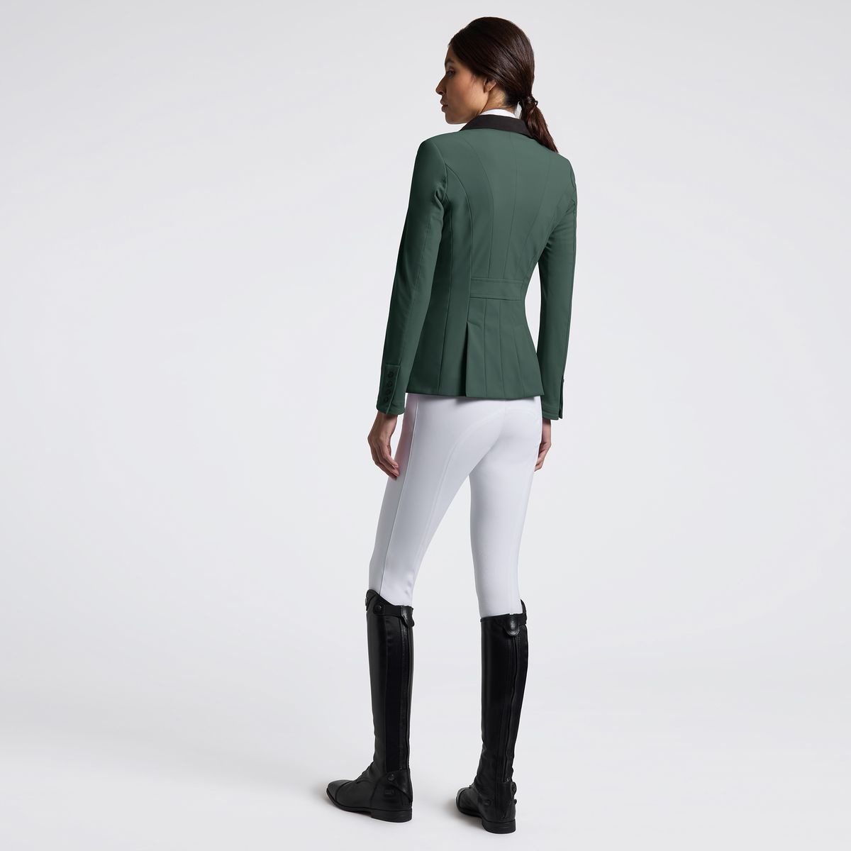 Cavalleria Toscana Women's Competition zip riding jacket - Jungle green