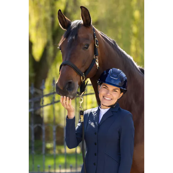 Hovedbilde Covalliero Ridehjelm Elite Polo Patent Blue