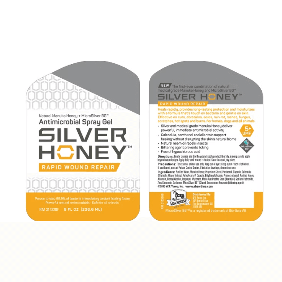 Silver Honey Absorbine Spray Gel